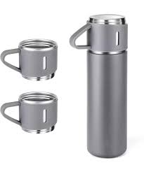 Double-Walled Stainless Steel Flask Set